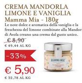 Offerta per Mamma mia - Mi Alegri Italiani - Crema Mandorla Limone E Vaniglia a 5,9€ in Eataly