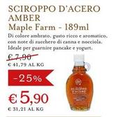 Offerta per Maple farm - Sciroppo D'Acero - Ammer a 5,9€ in Eataly