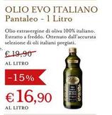 Offerta per Pantaleo - Olio Evo Italiano a 16,9€ in Eataly