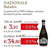 Offerta per Baladin - Nazionale - La Prima Birra 100% Italiana, Ottenuta Da Materie Prime a 3,1€ in Eataly