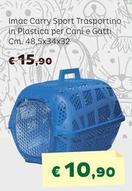 Offerta per Mac Carry Sport Trasportino In Plastica Per Cani E Gatti a 10,9€ in Zooing