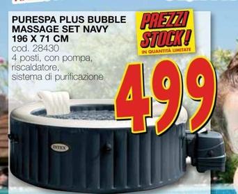 Offerta per Intex - Purespa - Plus Bubble Massage Set Navy 196 X 71 Cm a 4,99€ in MondoBrico