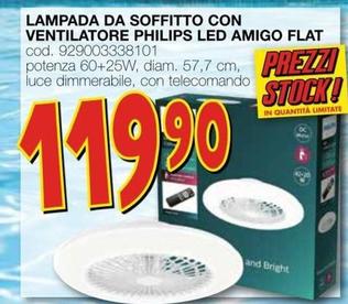 Offerta per Philips - Lampada Da Soffitto Con Ventilatore Led Amigo Flat a 19,9€ in MondoBrico