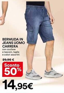 Offerta per Carrera - Bermuda In Jeans Uomo a 14,95€ in Ipercoop