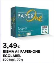 Offerta per Ecolabel - Risma A4 Paper-one a 3,49€ in Ipercoop