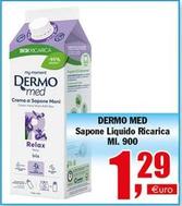 Offerta per Dermo Med - Sapone Liquido Ricarica a 1,29€ in La Commerciale Montaltese