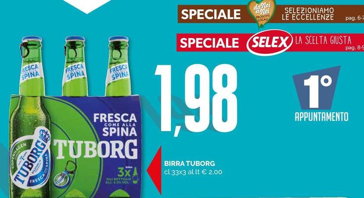 Offerta per Tuborg - Birra a 1,98€ in Maxisconto Supermercati