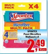 Offerta per Spontex - Panni Microfibra Multipack X4 a 2,49€ in Quadrifoglio Commerciale