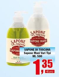 Offerta per Sapone Di Toscana - Sapone Mani a 1,35€ in Quadrifoglio Commerciale
