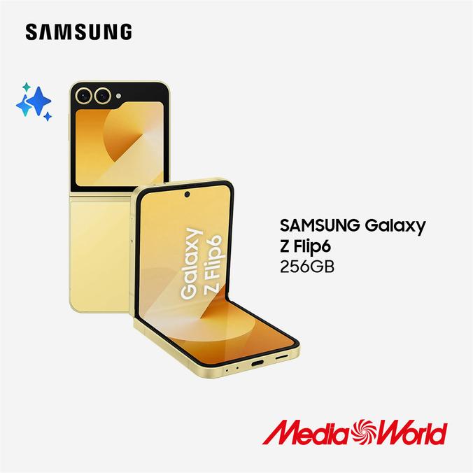 Offerta per SAMSUNG Galaxy Z Flip6 256GB, 256 GB, YELLOW in MediaWorld