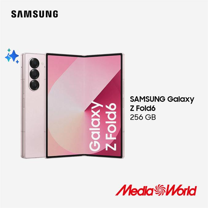 Offerta per SAMSUNG Galaxy Z Fold6 256GB, 256 GB, PINK in MediaWorld