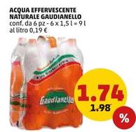Offerta per Gaudianello - Acqua Effervescente Naturale a 1,74€ in PENNY
