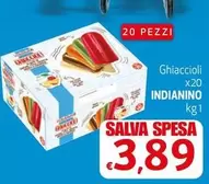 Offerta per Indianino - Ghiaccioli X20 a 3,89€ in Eurospesa