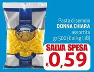 Offerta per Donna Chiara - Pasta Di Semola a 0,59€ in Eurospesa