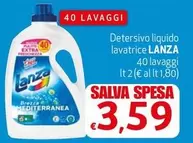 Offerta per Lanza - Detersivo Liquido Lavatrice a 3,59€ in Eurospesa