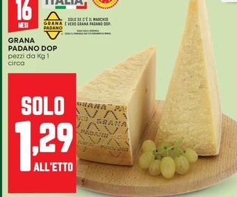 Offerta per Grana Padano DOP a 1,29€ in Pam