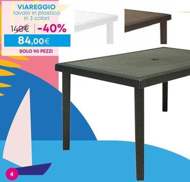 Offerta per Viareggio Tavolo In Plastica In 3 Colori a 84€ in Conforama