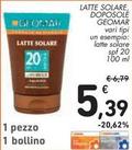 Offerta per Geomar - Latte Solare, Doposolé a 5,39€ in Spazio Conad