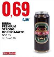 Offerta per Best Brau - Birra Premium Strong Doppio Malto a 0,69€ in Eurospin