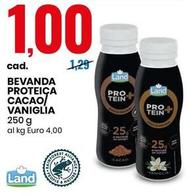 Offerta per Land - Bevanda Proteica Cacao/Vaniglia a 1€ in Eurospin