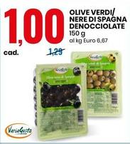 Offerta per Varia Gusto Olive Verdi/Nere Di Spagna Denocciolate a 1€ in Eurospin