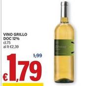 Offerta per Vino Grillo DOC 12% a 1,79€ in ARD Discount