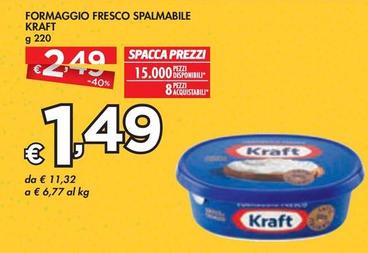 Offerta per Kraft - Formaggio Fresco Spalmabile a 1,49€ in Bennet