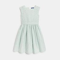 Offerta per Vestito verde in raso floreale per bambina a 13,99€ in Okaidi