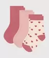 Offerta per 3 paia di calzini in cotone a cuoricini neonato a 20€ in Petit Bateau
