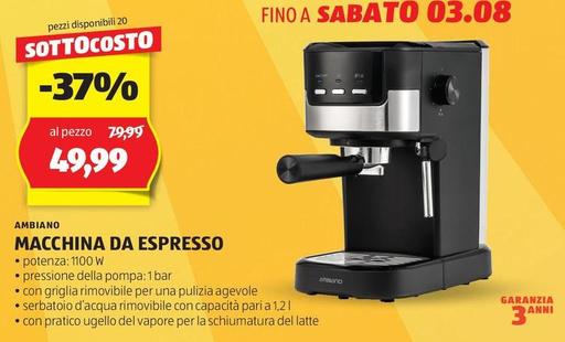 Offerta per Arnaldo - Macchina Da Espresso a 49,99€ in Aldi