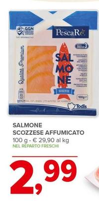 Offerta per Pescare - Salmone Scozzese Affumicato a 2,99€ in Todis