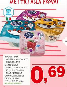 Offerta per Colle Maggio - Yogurt Mix Cioccolato/Cioccolato E Nocciola/Anelli Cioccolato/Alla Fragola Con Confetti Di Cioccolato  a 0,69€ in Todis