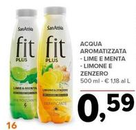 Offerta per Sanattiva - Acqua Aromatizzata Lime E Menta/Limone E Zenzero a 0,59€ in Todis