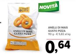 Offerta per Chips & Lips - Anelli Di Mais Gusto Pizza a 0,64€ in Todis