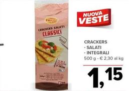Offerta per I Tesori Del Forno - Crackers Salati/Integrali a 1,15€ in Todis