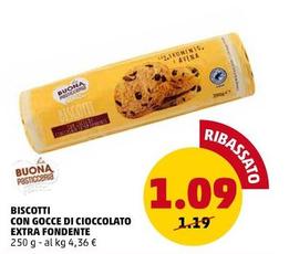 Offerta per La Buona Pasticceria - Biscotti Con Gocce Di Cioccolato Extra Fondente a 1,09€ in PENNY