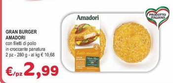 Offerta per Amadori - Gran Burger a 2,99€ in Crai