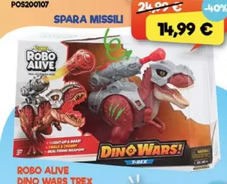 Offerta per Robo Alive - Dino Wars Trex a 14,99€ in Giocheria