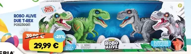 Offerta per Robo Alive - Due T-Rex a 29,99€ in Giocheria