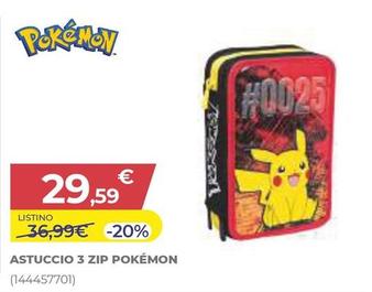 Offerta per Pokémon - Pokemon - Astuccio 3 Zip a 29,59€ in Toys Center