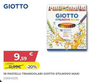 Offerta per Giotto - 18 Pastelli Triangolari  Stilnovo Maxi a 9,59€ in Toys Center