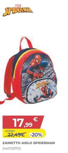 Offerta per Spiderman - Zainetto A5ilo a 17,99€ in Toys Center