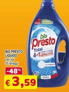 Offerta per Bio Presto - Liquido a 3,59€ in Lem SuperStore
