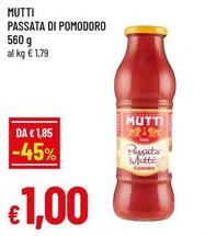 Offerta per Mutti - Passata Di Pomodoro a 1€ in A&O