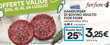 Offerta per Fior Fiore - Hamburger Di Bovino Adulto a 3,25€ in Coop