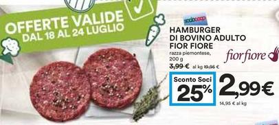 Offerta per Fior Fiore - Hamburger Di Bovino Adulto a 2,99€ in Coop