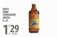 Offerta per Raffo - Birra Lavorazione Grezza a 1,29€ in Sisa
