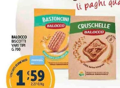 Offerta per Balocco - Biscotti a 1,59€ in Decò
