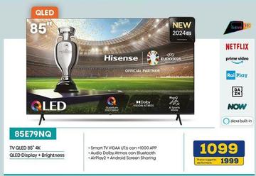Offerta per Hisense - Tv Qled 85" 4k Qled Display 8k Brightness a 1099€ in Euronics