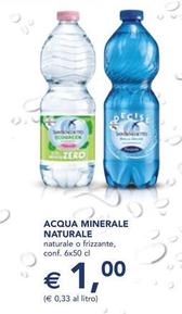 Offerta per Acqua Minerale Naturale a 1€ in Esselunga